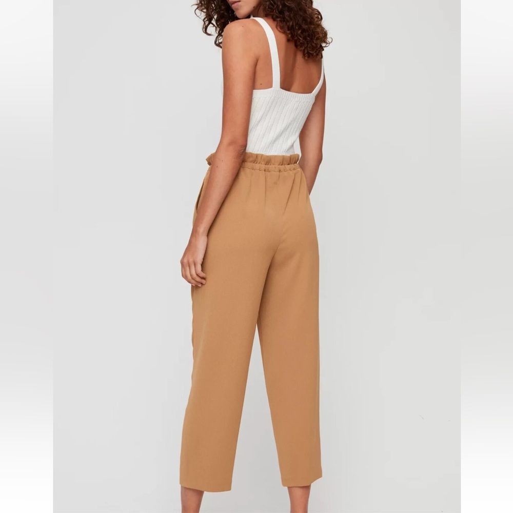 Aritzia Wilfred Kari Pant | Paperbag Waist | Camel Brown | XS - Picture 6 of 9